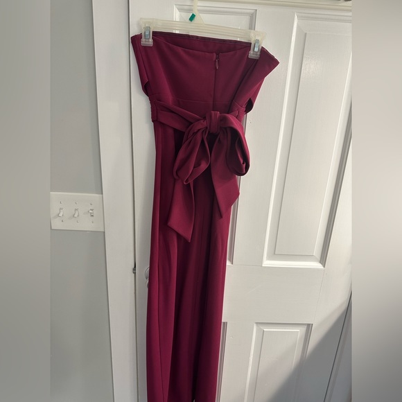 Lulus Own the Night Berry Pink Strapless Maxi Dress - Picture 3 of 5